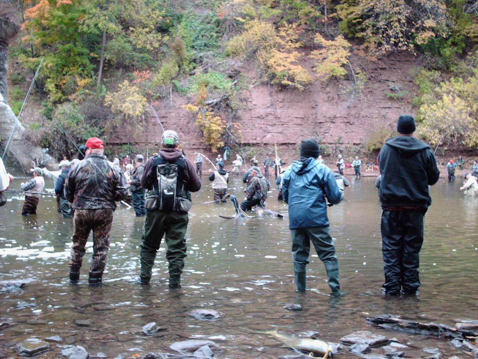 crowded water